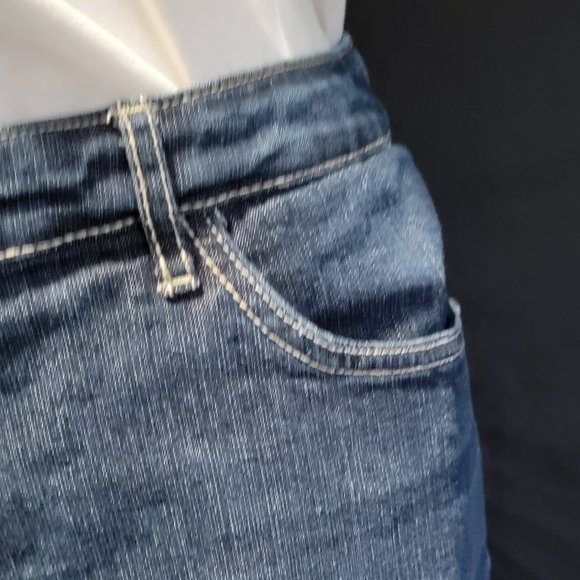 Denim Midi Length Below the knee Skirt - Picture 3 of 5